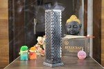 Hand Carved Soapstone Incense and Candle Holder