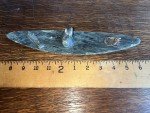 Signed Dimu Inuit Soapstone Salmon Carving