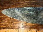 Signed Dimu Inuit Soapstone Salmon Carving