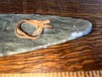 Signed Dimu Inuit Soapstone Salmon Carving