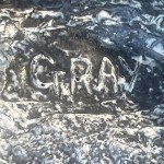 Signed Gray Wolf Soapstone Carving, Numbered 106