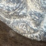 Signed Gray Wolf Soapstone Carving, Numbered 106