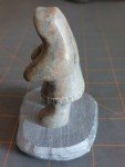 Inuit Soapstone Seal Hunter Figurine by Dimu