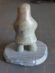 Inuit Soapstone Seal Hunter Figurine by Dimu