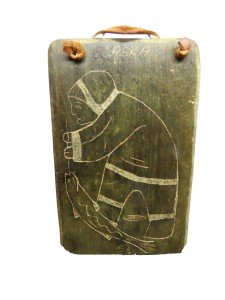 1980 Alaska Soapstone Eskimo Fish Plaque