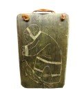 1980 Alaska Soapstone Eskimo Fish Plaque
