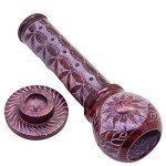 Red and Black Soapstone Incense Stick Holder