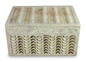 Nautilus Soapstone Jewelry Box by NOVICA