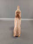 Vintage Hand-Carved Soapstone Wolf Howling Sculpture
