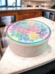 Small Round Mandala Soapstone Decorative Box
