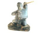 Inuit Seal Hunter Soapstone Carving by DIMU