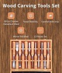 Soapstone Carving Tool Set with Storage Box