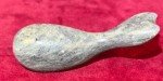 Original Inuit Carved Green Soapstone Walrus Sculpture