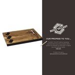 Charming Cheese Knife Set with Acacia Board