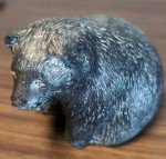 Lifelike Wolf Soapstone Sculpture - Handmade in Canada