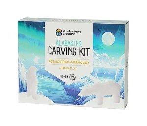 Soapstone Carving Kit: Polar Bear & Penguin