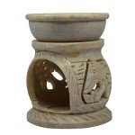 Soapstone Elephant Oil Diffuser with Tealights