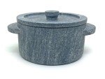Soapstone Casserole with Stone Handles - 2.4 Quarts