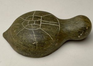 Handcrafted Soapstone Inuit Turtle Figure ~3.5"x2
