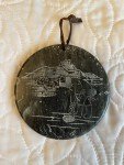 Inuit Soapstone Ice Fishing Disk Carving