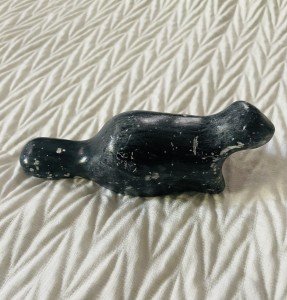 Soapstone Beaver Inuit Carving by DIMU