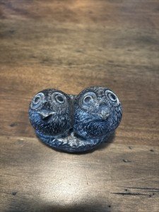 Hand-Carved Soapstone Baby Birds Sculpture from Canada