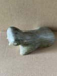 Signed Soapstone Walrus Seal Animal Sculpture