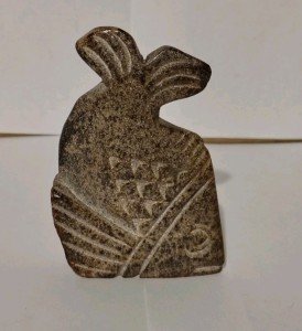 Carved Soapstone Dimu Fish Sculpture Figure