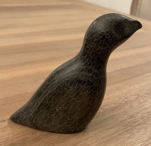 Handmade Soapstone Eskimo Bird Sculpture – 4