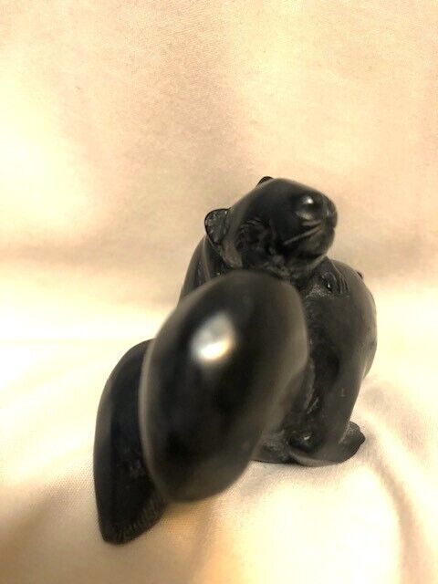 Eskimo Seal Soapstone Carving