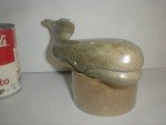 Alaskan Eskimo Soapstone Blue Whale Sculpture
