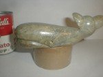 Alaskan Eskimo Soapstone Blue Whale Sculpture