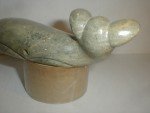 Alaskan Eskimo Soapstone Blue Whale Sculpture