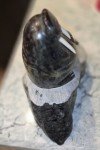 Large Vintage Soapstone Eskimo Carving on Base