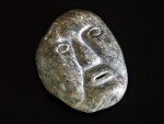 Hand-Carved Soapstone Inuit Face Sculpture