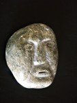 Hand-Carved Soapstone Inuit Face Sculpture