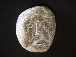 Hand-Carved Soapstone Inuit Face Sculpture