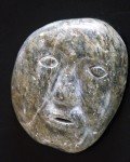Hand-Carved Soapstone Inuit Face Sculpture