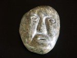 Hand-Carved Soapstone Inuit Face Sculpture