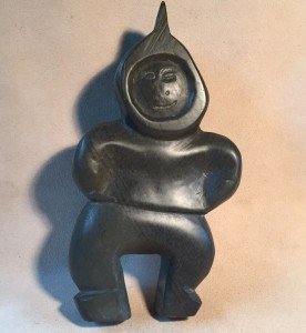 Inuit Soapstone Eskimo Carving Sculpture – 6.75”