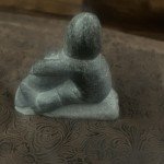 Hand-Carved Vintage Inuit Soapstone Eskimo Figure
