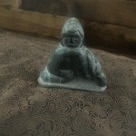 Hand-Carved Vintage Inuit Soapstone Eskimo Figure