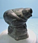 Vintage Alaskan Inuit Soapstone "Josephie" Carving