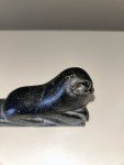 Inuit Soapstone Carved Otter Figurine - 5