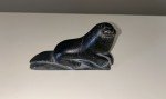 Inuit Soapstone Carved Otter Figurine - 5