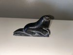 Inuit Soapstone Carved Otter Figurine - 5