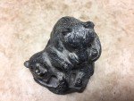 Al Wolf Signed Soapstone Bear Sculpture, 3" Tall