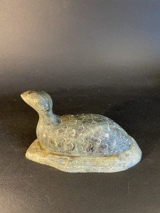 Signed Soapstone Bird Figurine by DIMU
