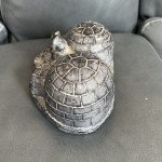 Soapstone Eskimo Carvings: 3 Sitting Wolves & Sled