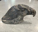 Inuit Soapstone Bald Eagle Head Sculpture